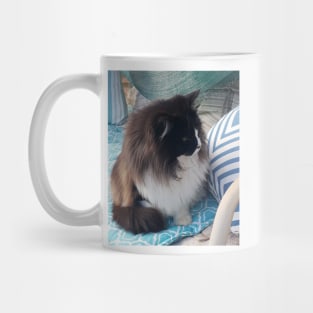 Tuxedo Cat Cute Blue Cats Mug